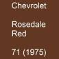 Preview: Chevrolet, Rosedale Red, 71 (1975).